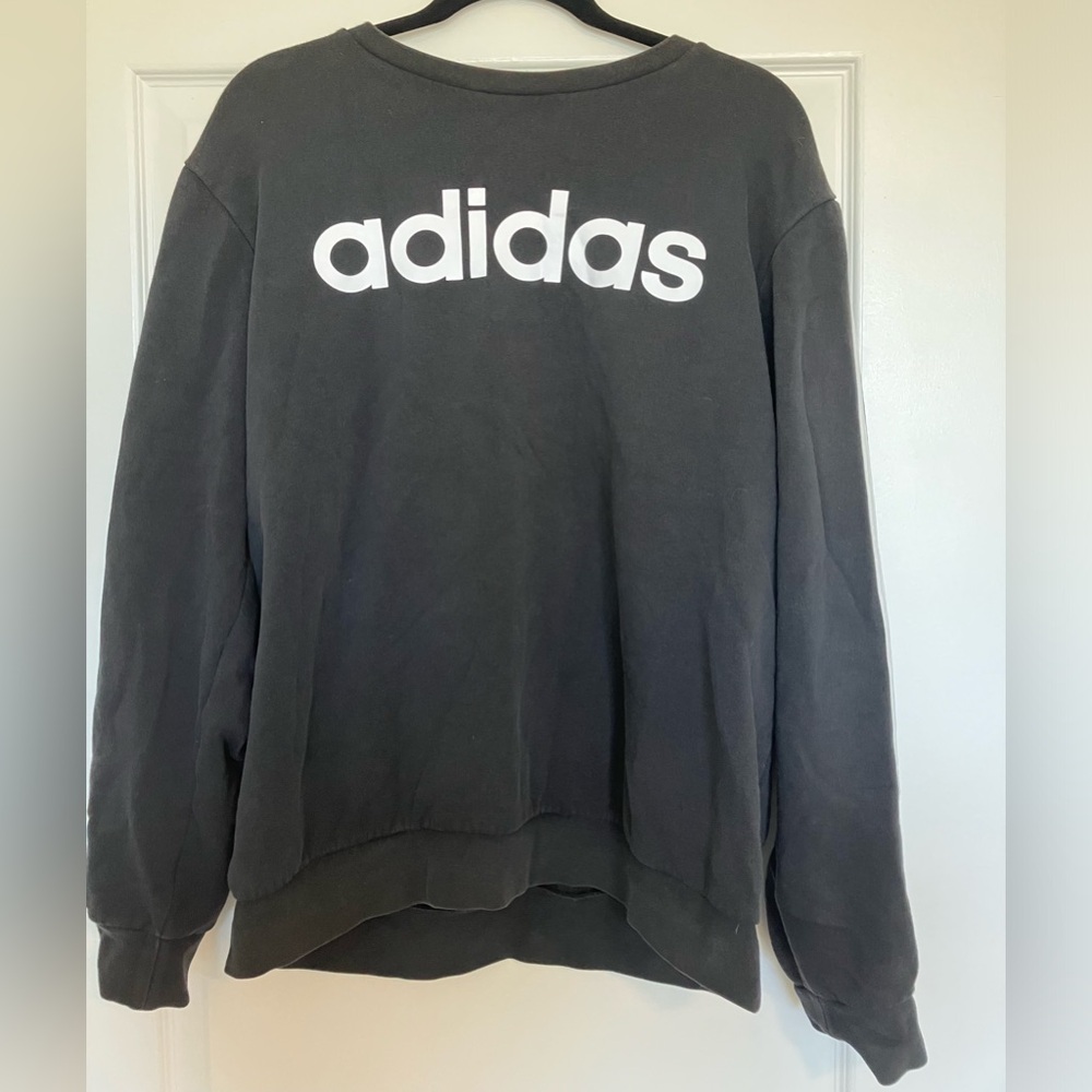Adidas Men's 3 Stripes Long Sleeve Sweater